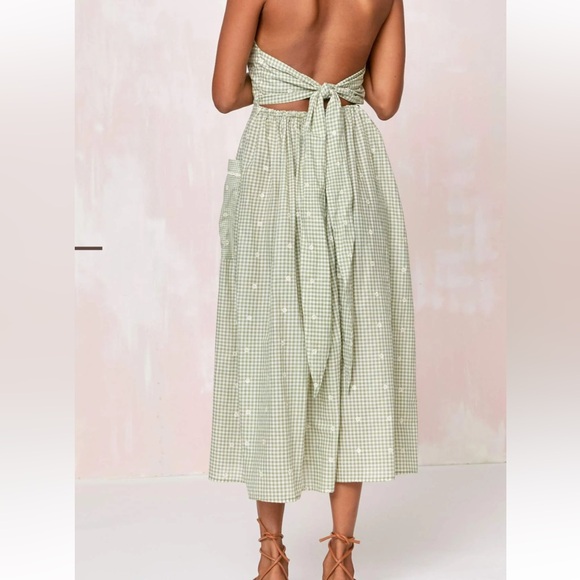 Christy Dawn Fiona Green Picnic Dress - Picture 11 of 12